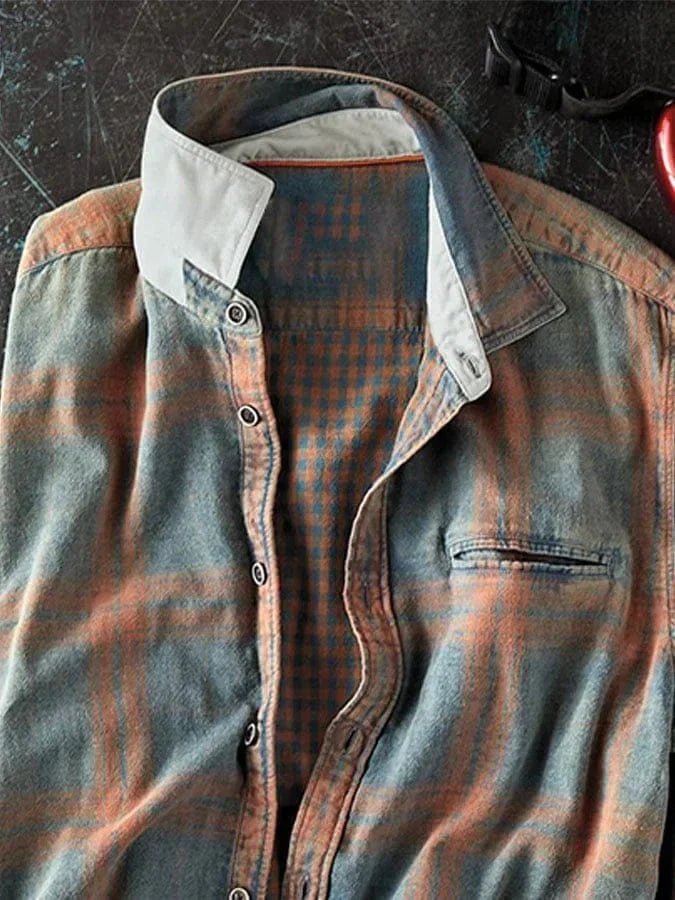 Zane | Tie-Dye Plaid Shirt