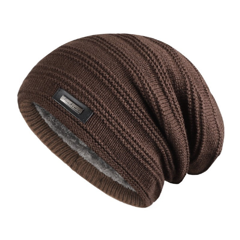 Hubert | Modern knit beanie (Brown)