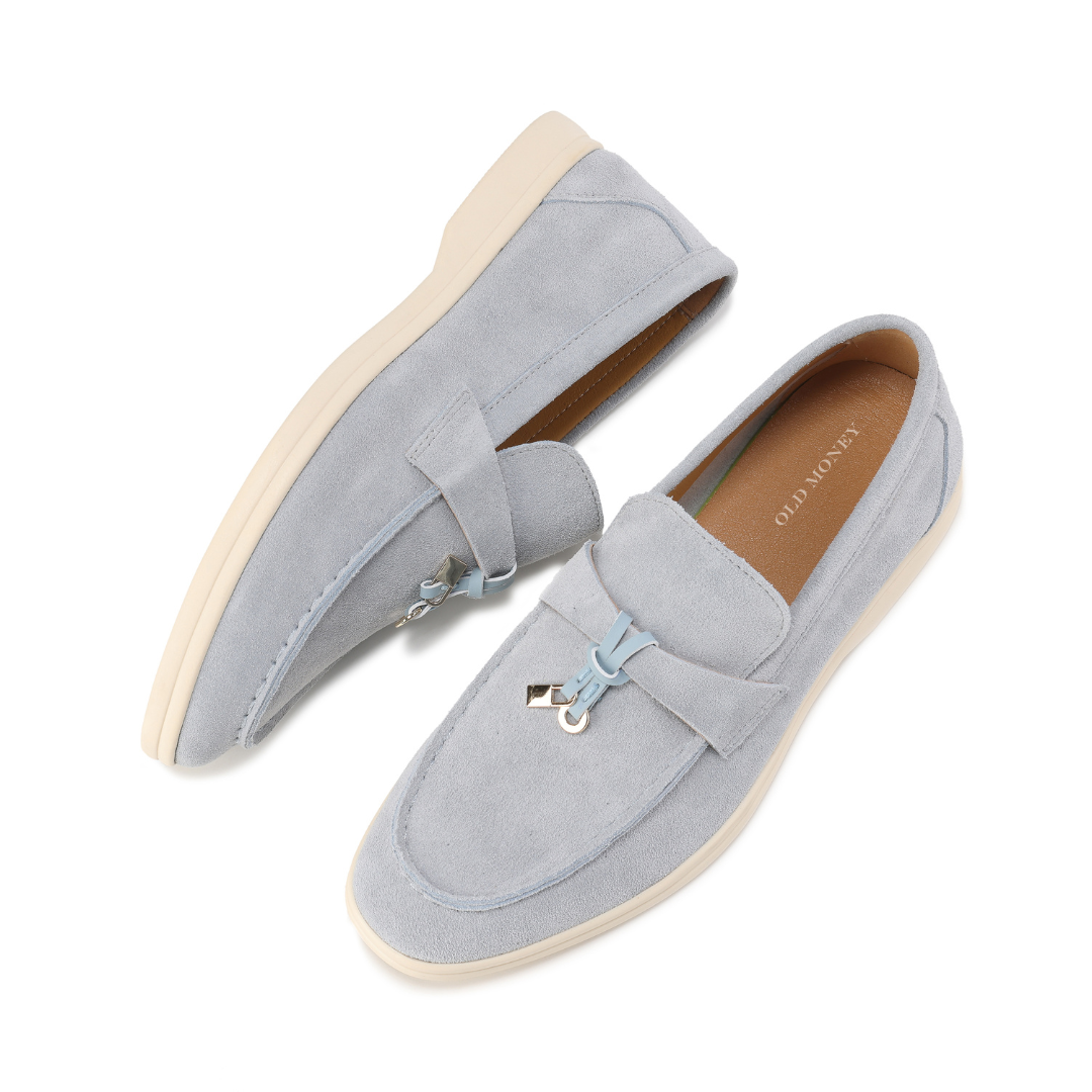 Klassiske loafers i ruskind