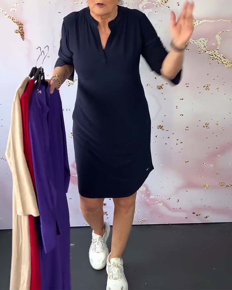 Helle | Elegant kjole med V-hals