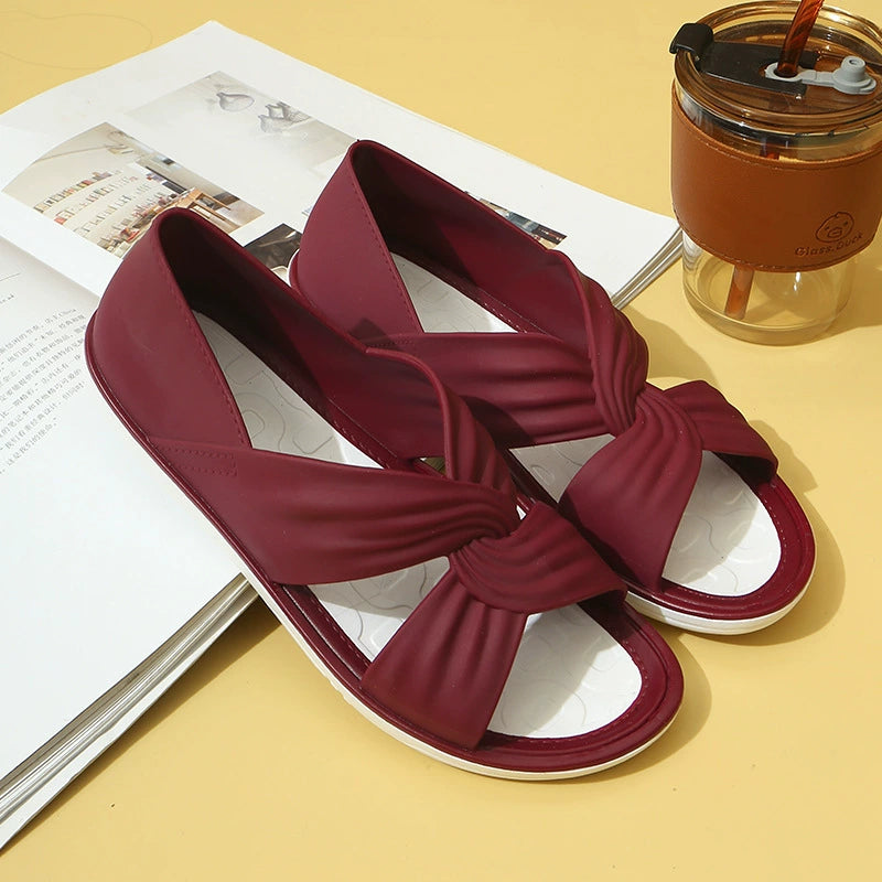 Katherine | Comfortable orthopedic slip-on sandals for women with bow