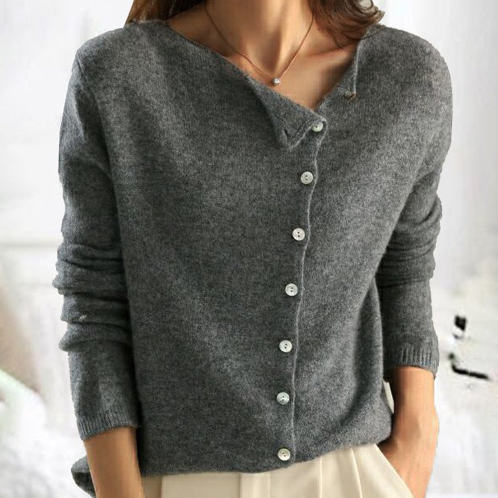 Mint  | Elegant strikket trøje med knapper