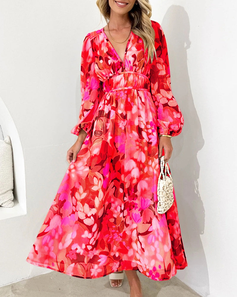 Elvira | Lang kjole i boho-stil