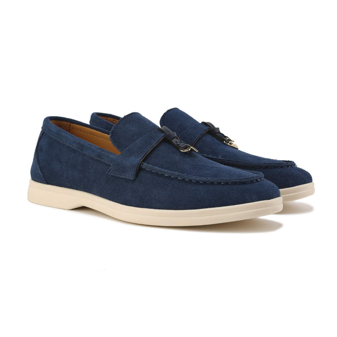 Klassiske loafers i ruskind