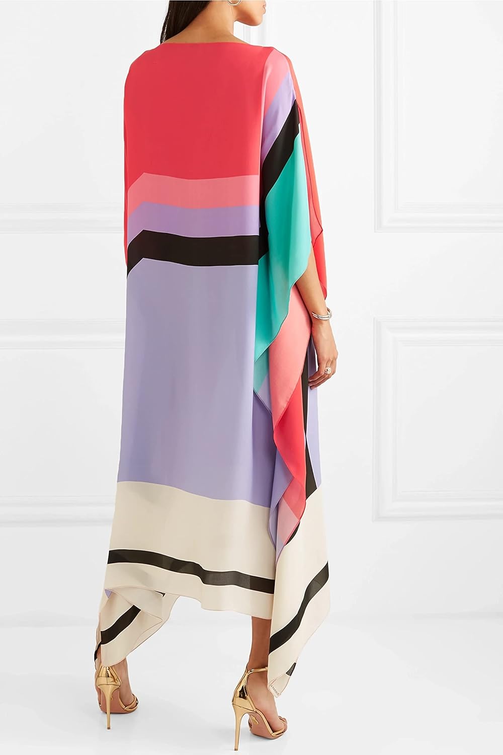 Iria | Elegant kaftan med geometrisk print