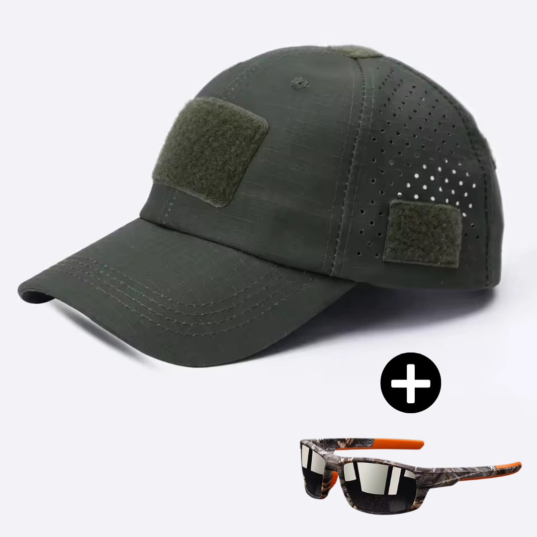 Logan | Tactical cap & sunglasses set for men (FREE sunglasses)