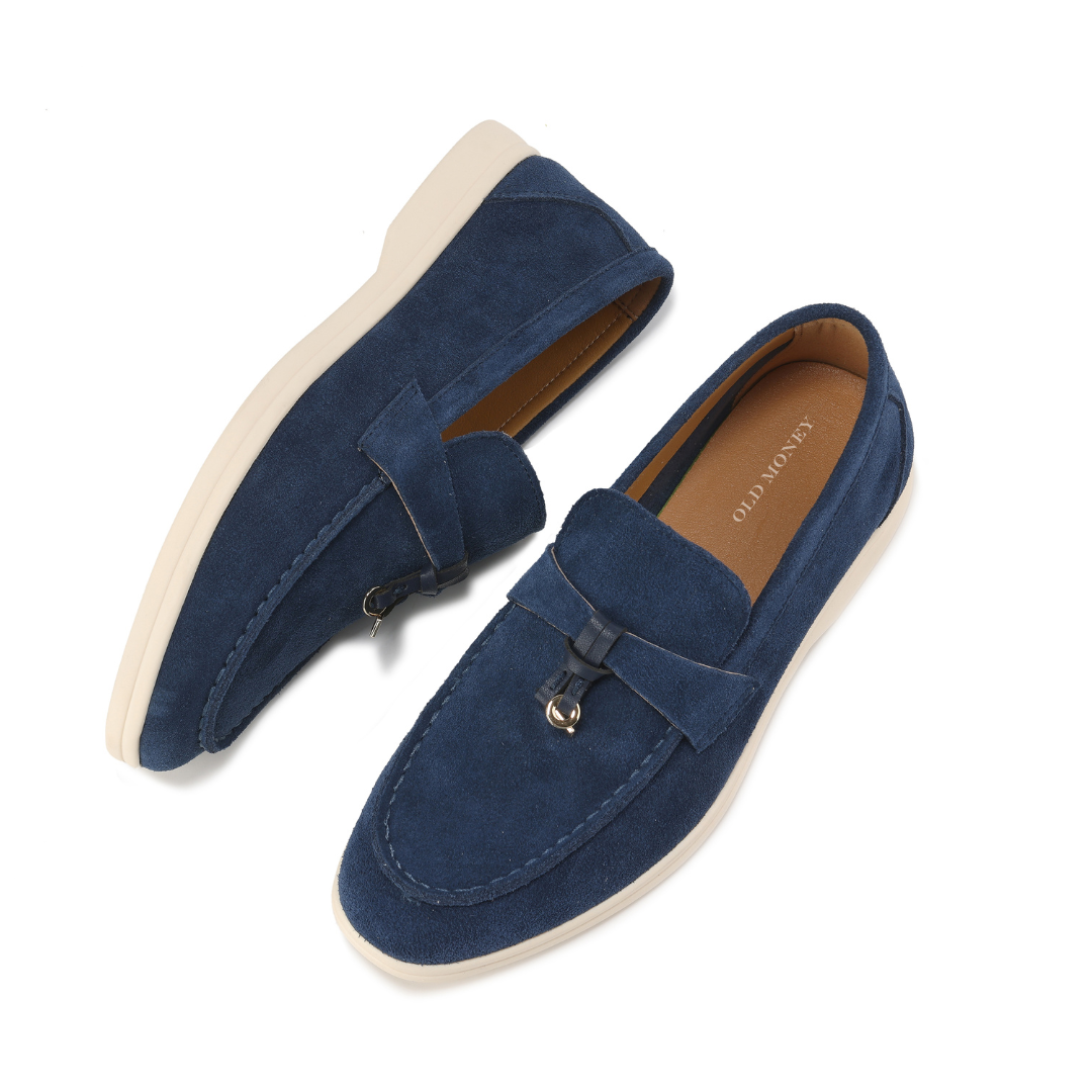 Klassiske loafers i ruskind