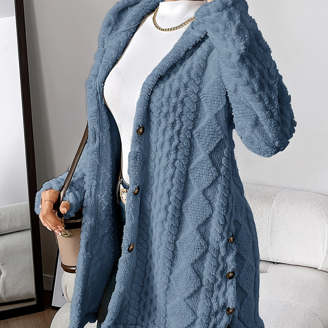 Kylie | Soft knit button coat