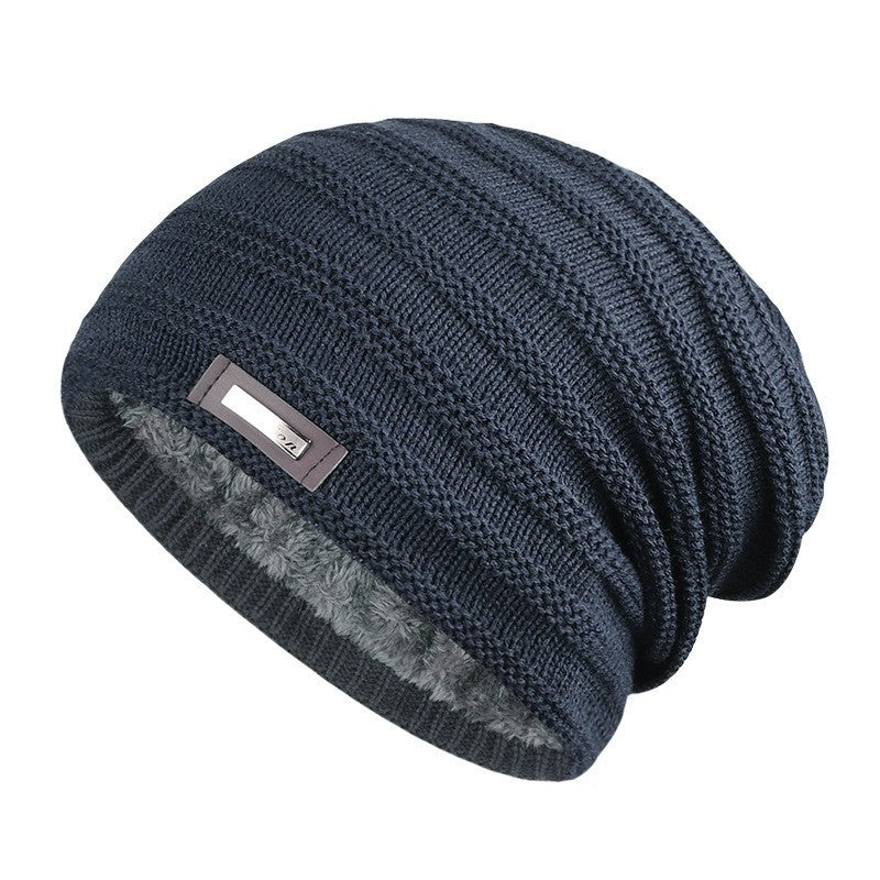 Craig | Modern knit beanie (Navy Blue)