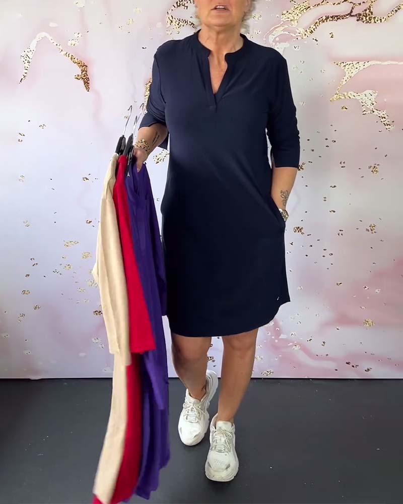 Helle | Elegant kjole med V-hals