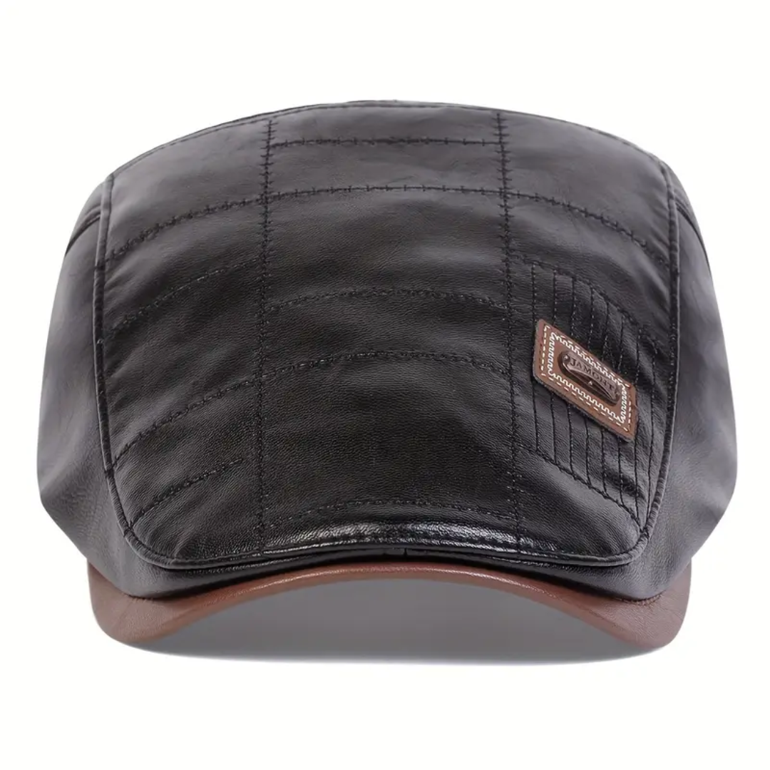 Thomas | Heritage Leather Flat Cap