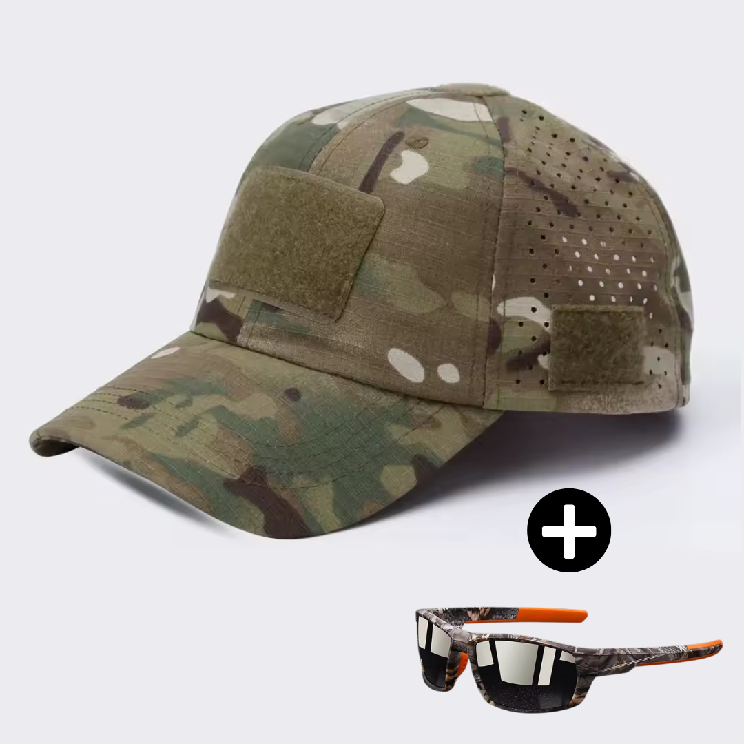 Logan | Tactical cap & sunglasses set for men (FREE sunglasses)