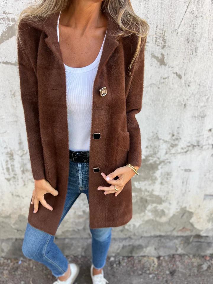 Morgan | Casual thick lapel coat