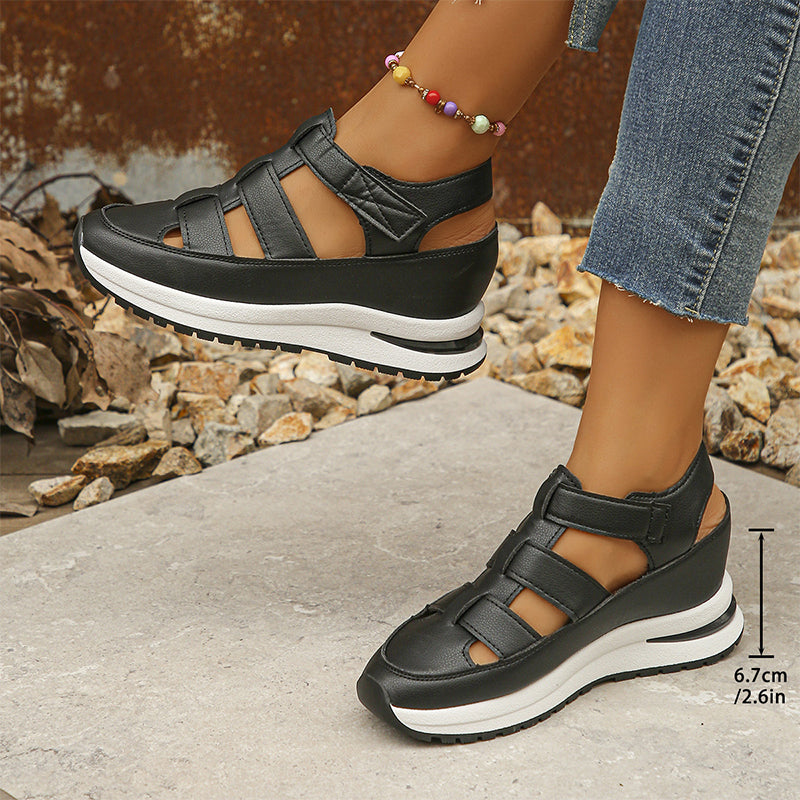 Mia | Orthopedic women’s sandals with Velcro and closed toes