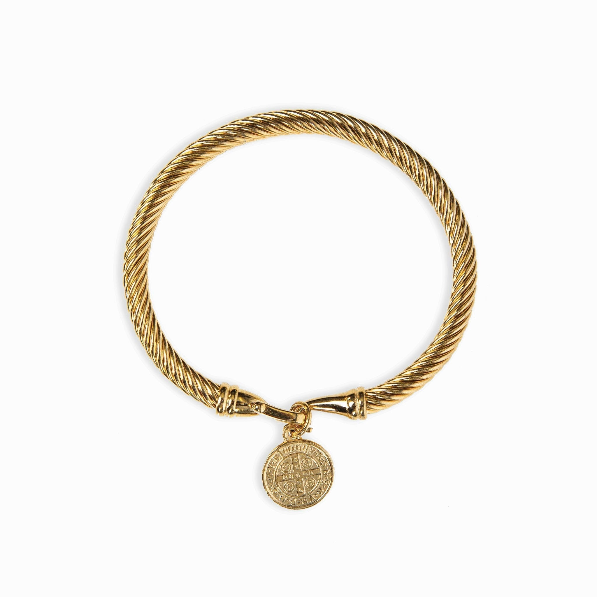 Coin-Embellished Gold Bracelet