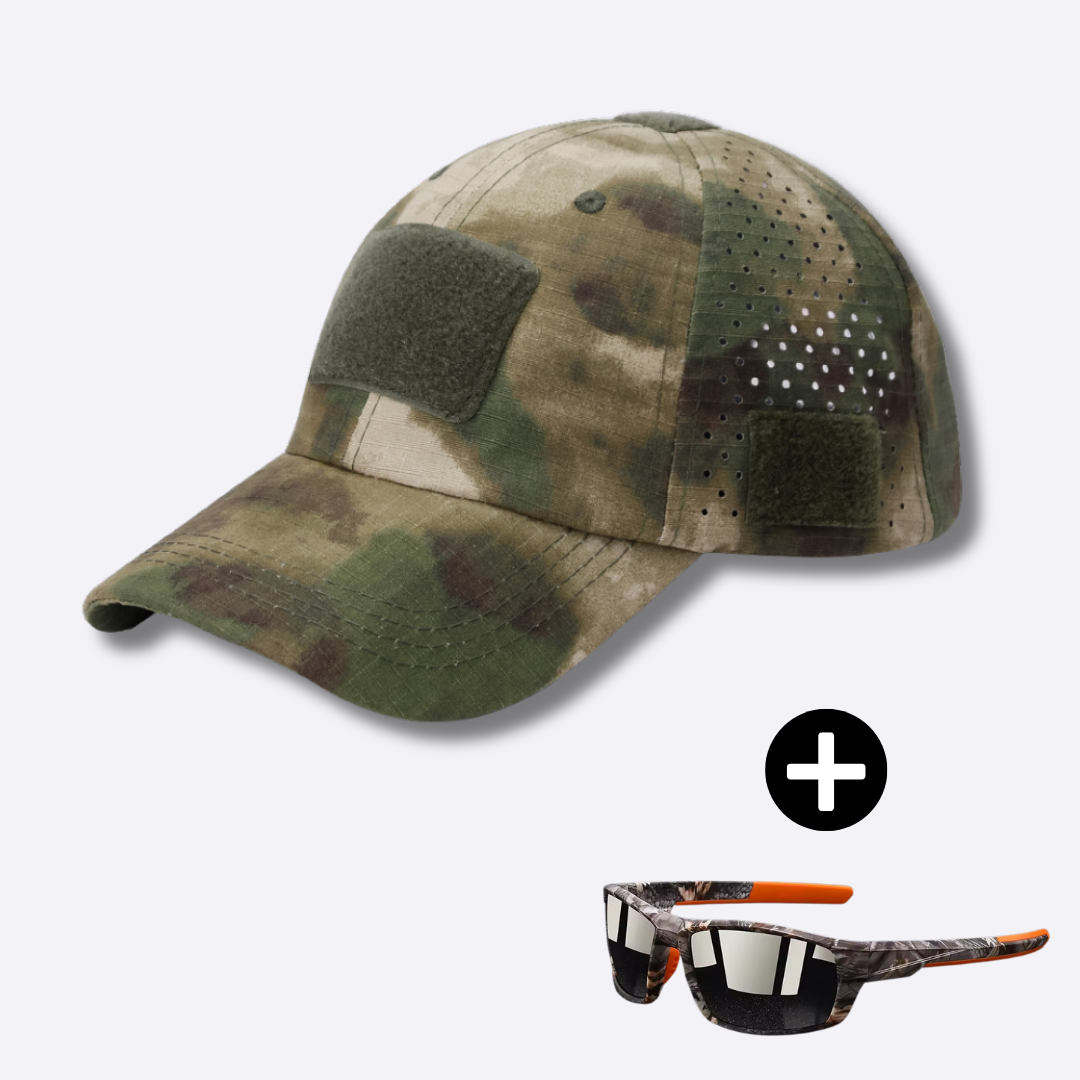 Logan | Tactical cap & sunglasses set for men (FREE sunglasses)
