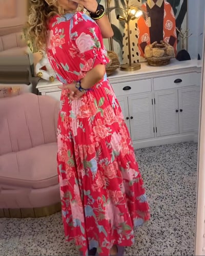 Clara | Luxury floral spring dress