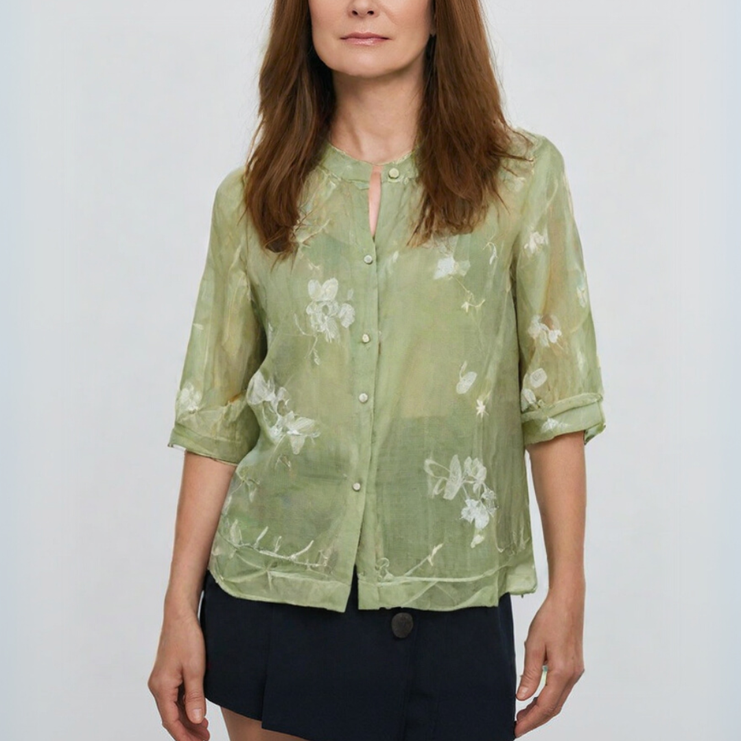 Imogen | Luxurious embroidered blouse
