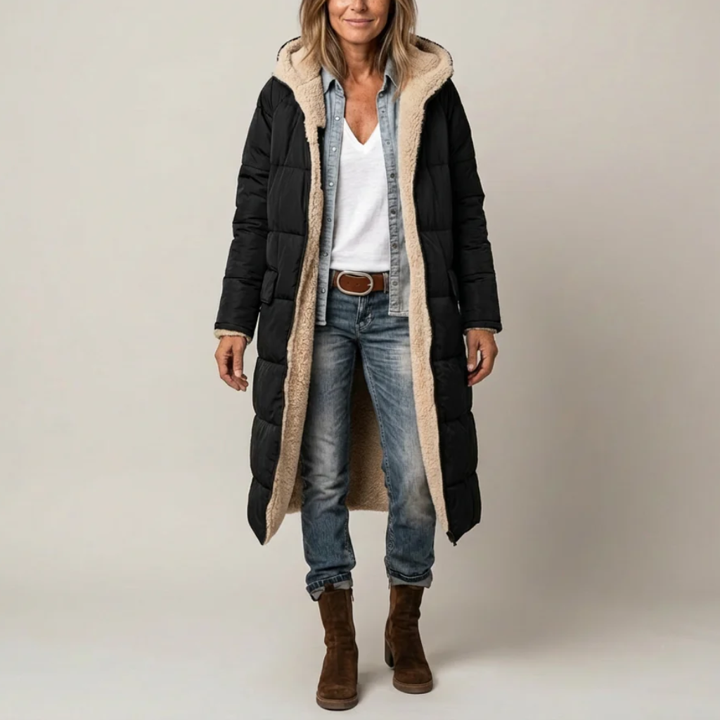 Amelia | Elegant reversible coat