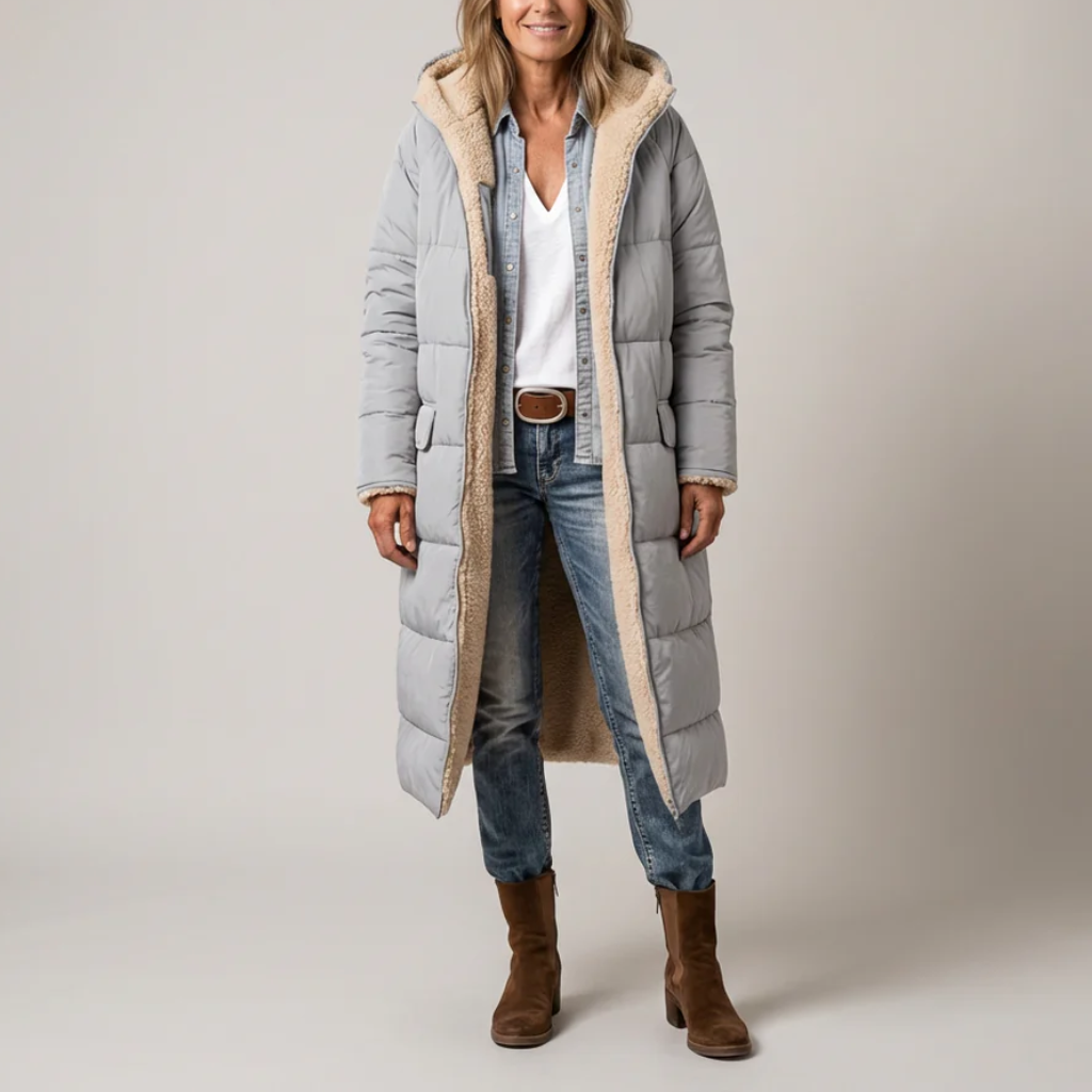 Amelia | Elegant reversible coat