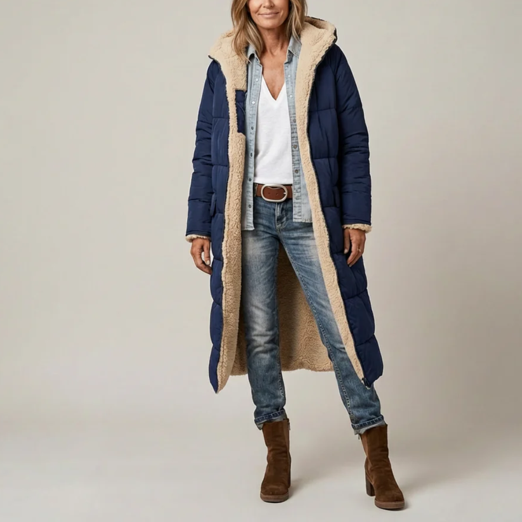 Amelia | Elegant reversible coat