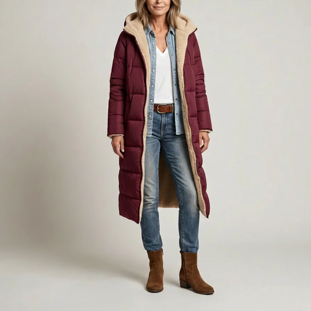 Amelia | Elegant reversible coat