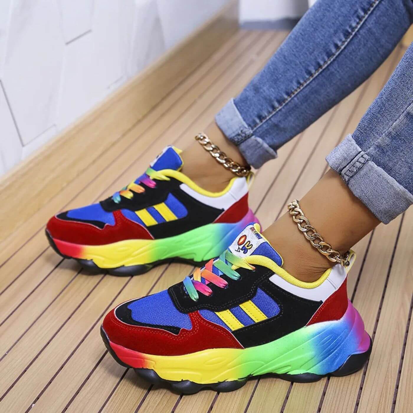Anna | Farverige ortopædiske sneakers