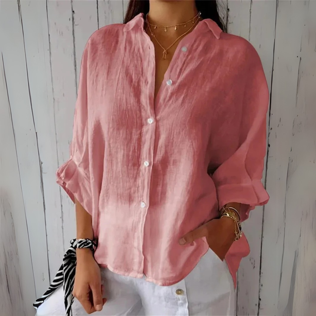 Clara | Luxury blouse with bow
