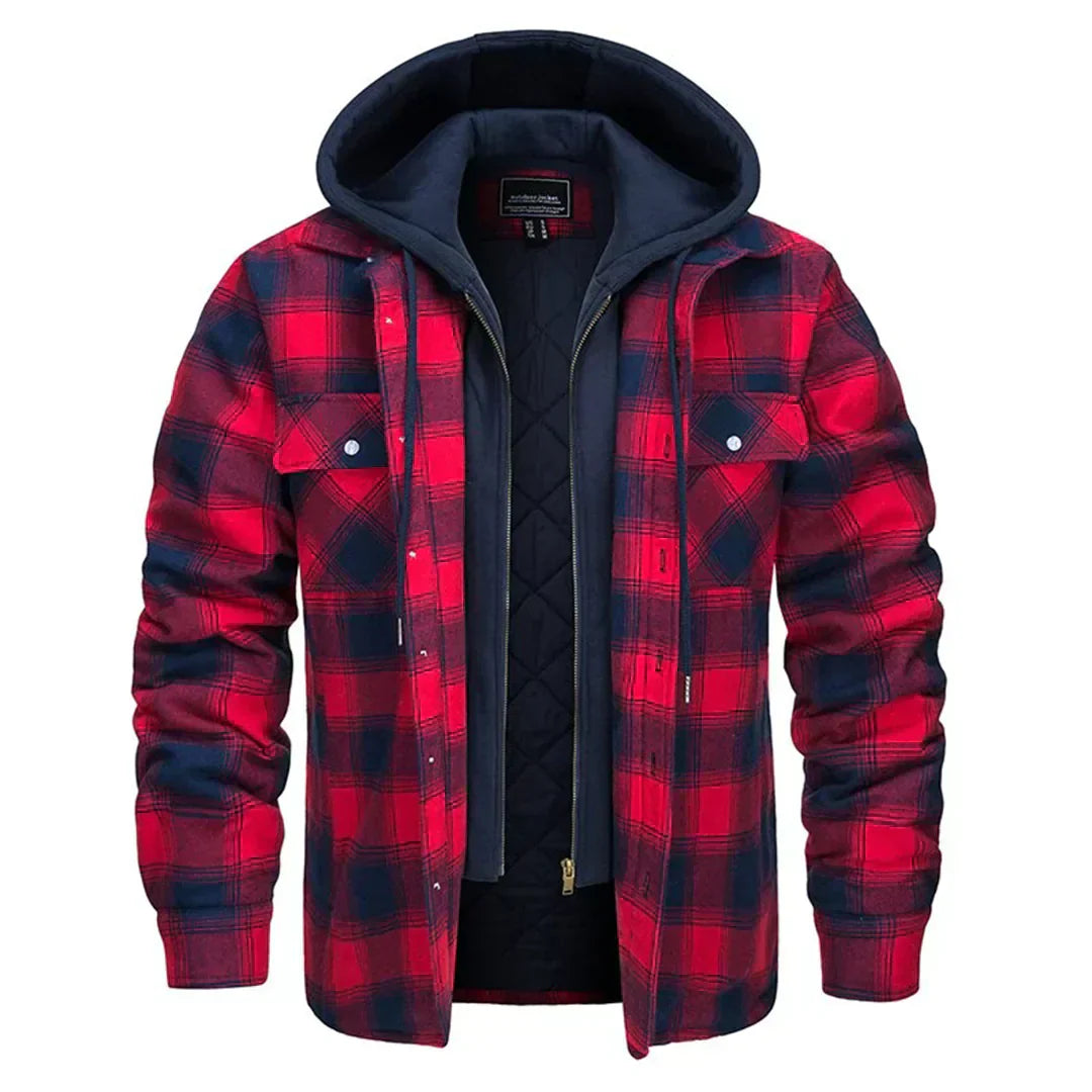 Florian | Plaid Hooded Jacket