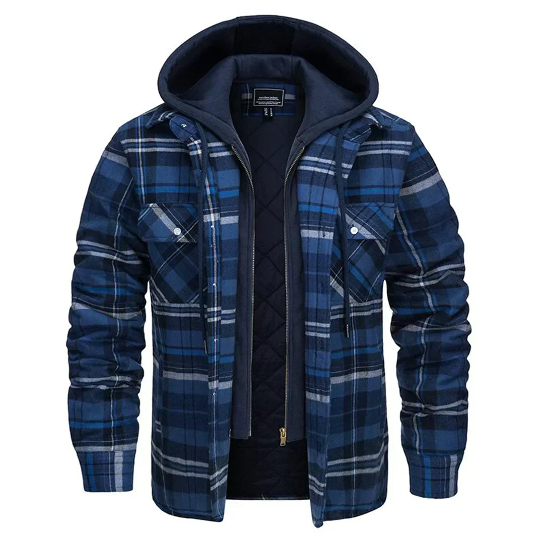 Florian | Plaid Hooded Jacket