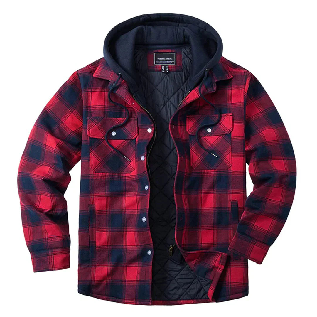 Florian | Plaid Hooded Jacket