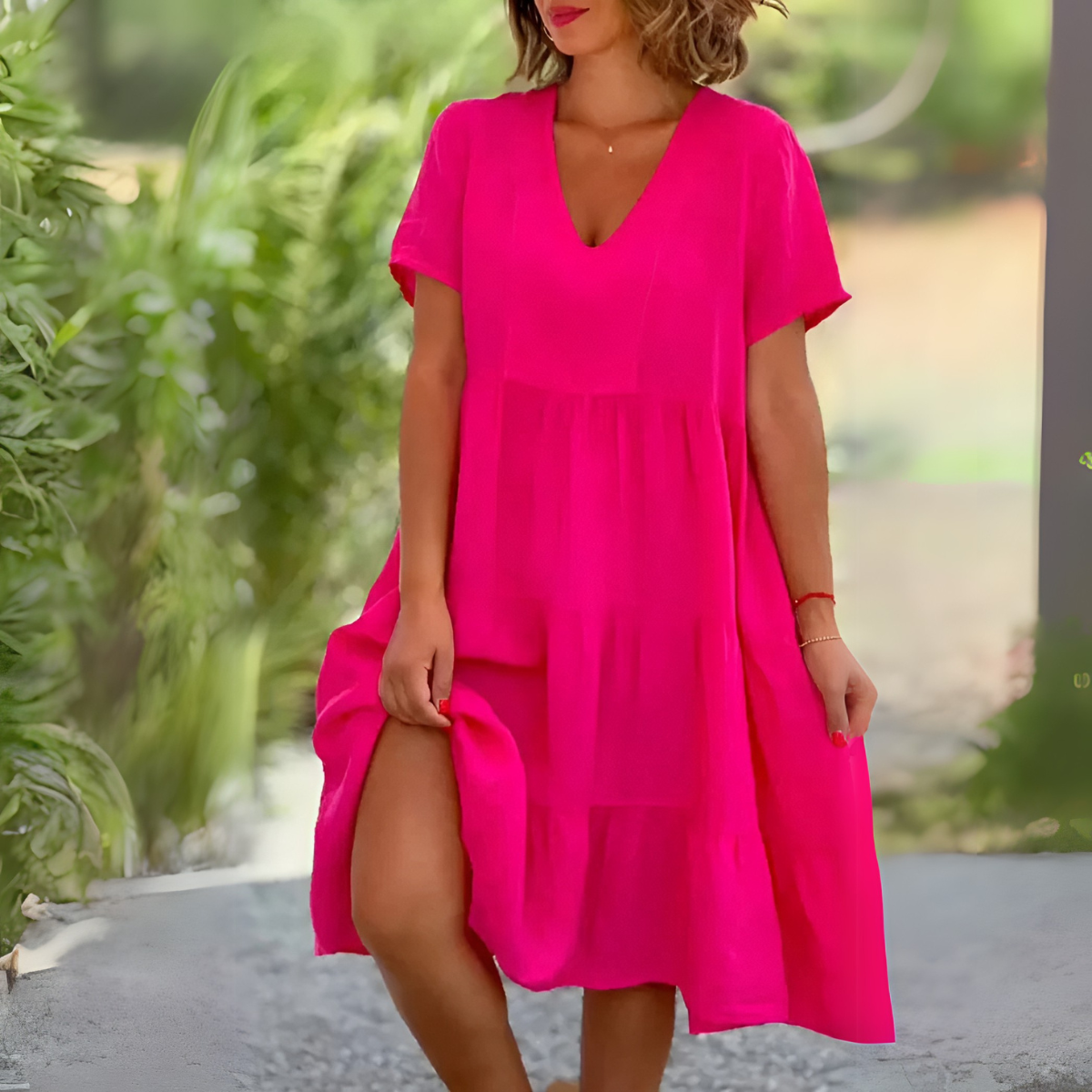 Margot | Flowing dress with V-neck