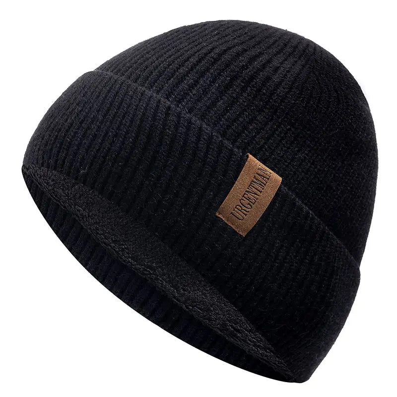 Greg | Thermal knit beanie (Black)