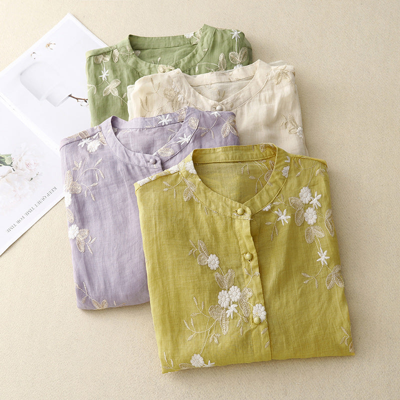 Imogen | Luxurious embroidered blouse