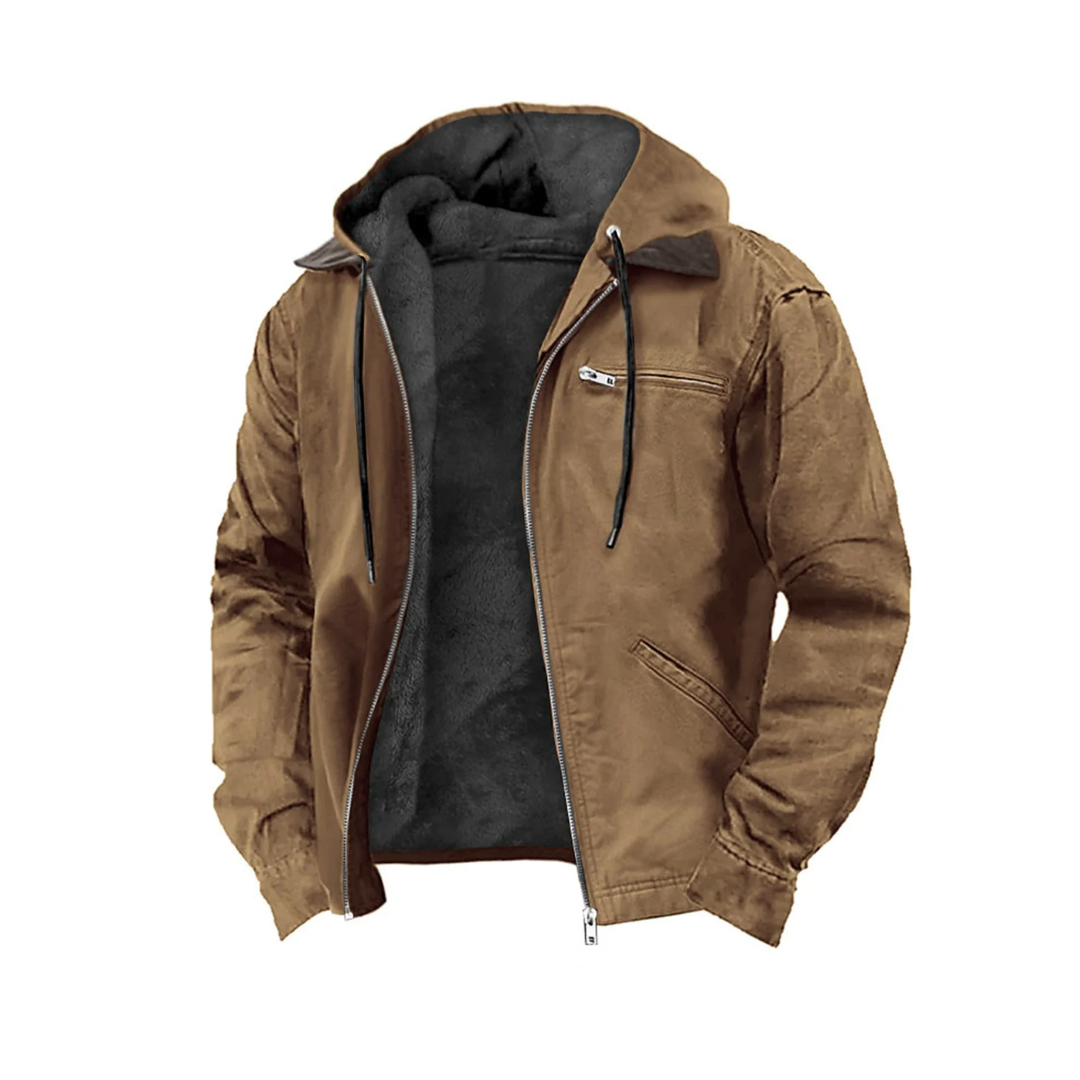 Jason | Vintage Oversized Hooded Zip-Up Jacket