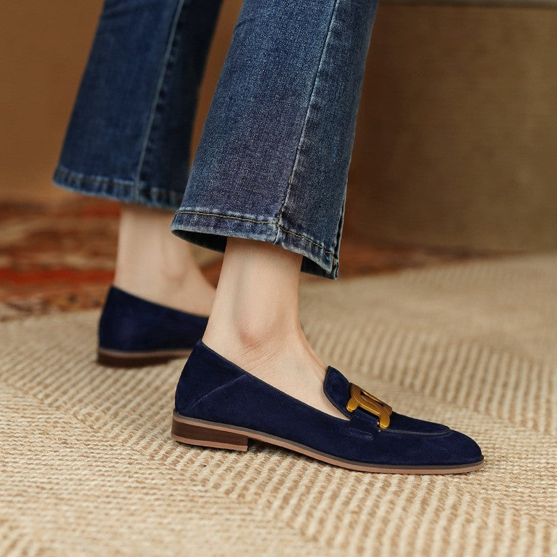Loafers i ruskind