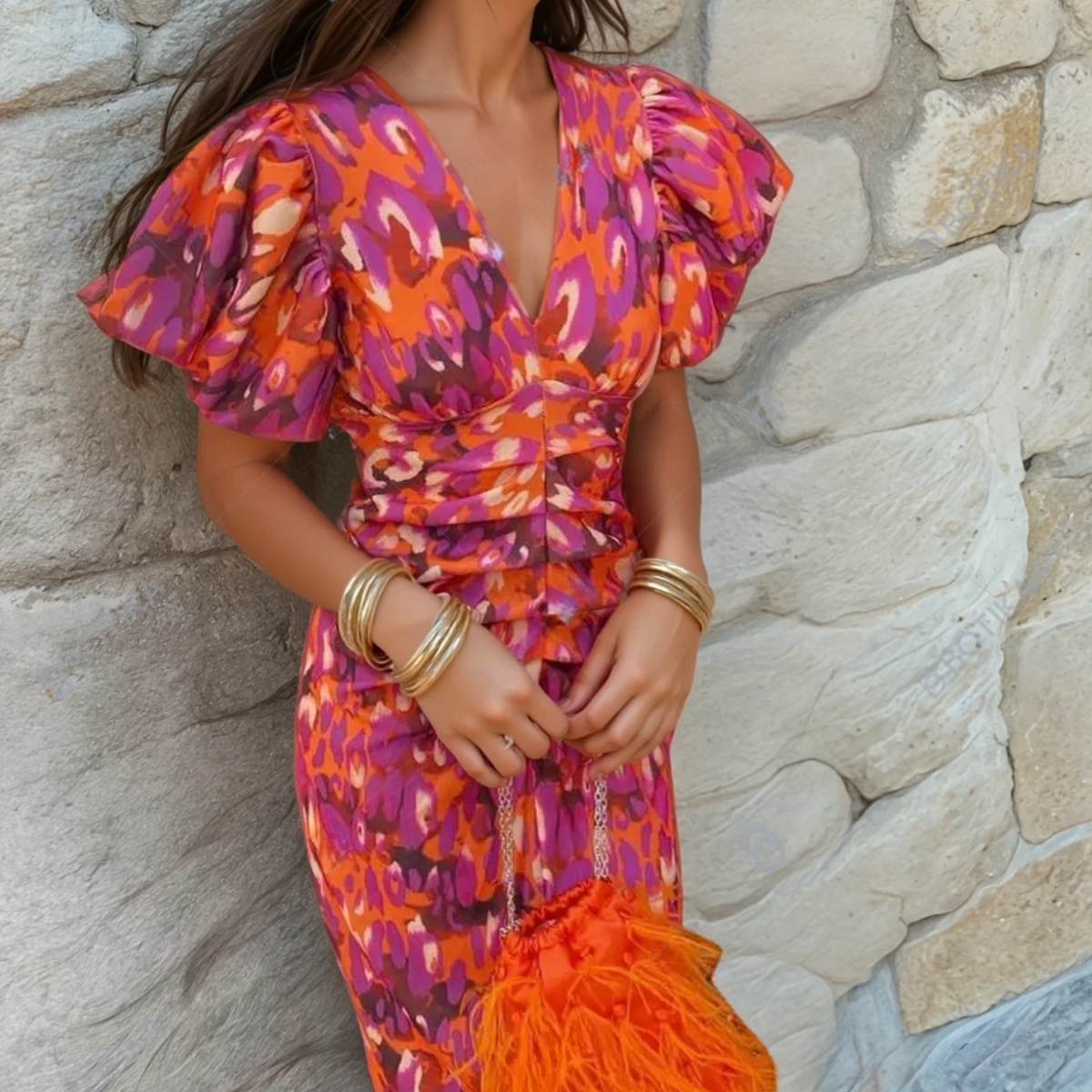 Josephine | Vibrant fiesta dress with spectacular details