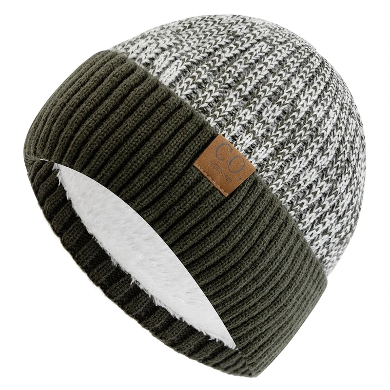Randy | Nordic knit beanie (Army Green)
