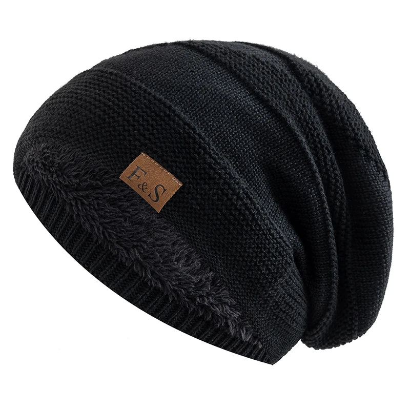 Anthony | Nordic fleece beanie (Black)