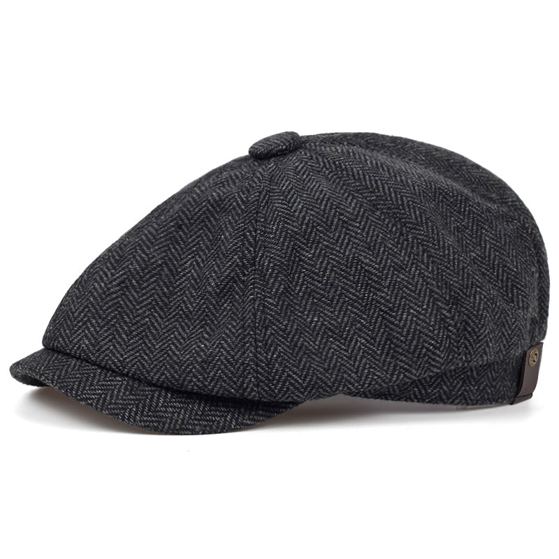 Harold | Herringbone wool cap
