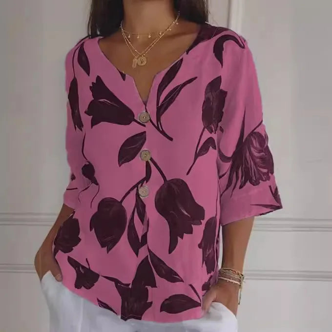 Zoey | Elegant blouse with floral pattern