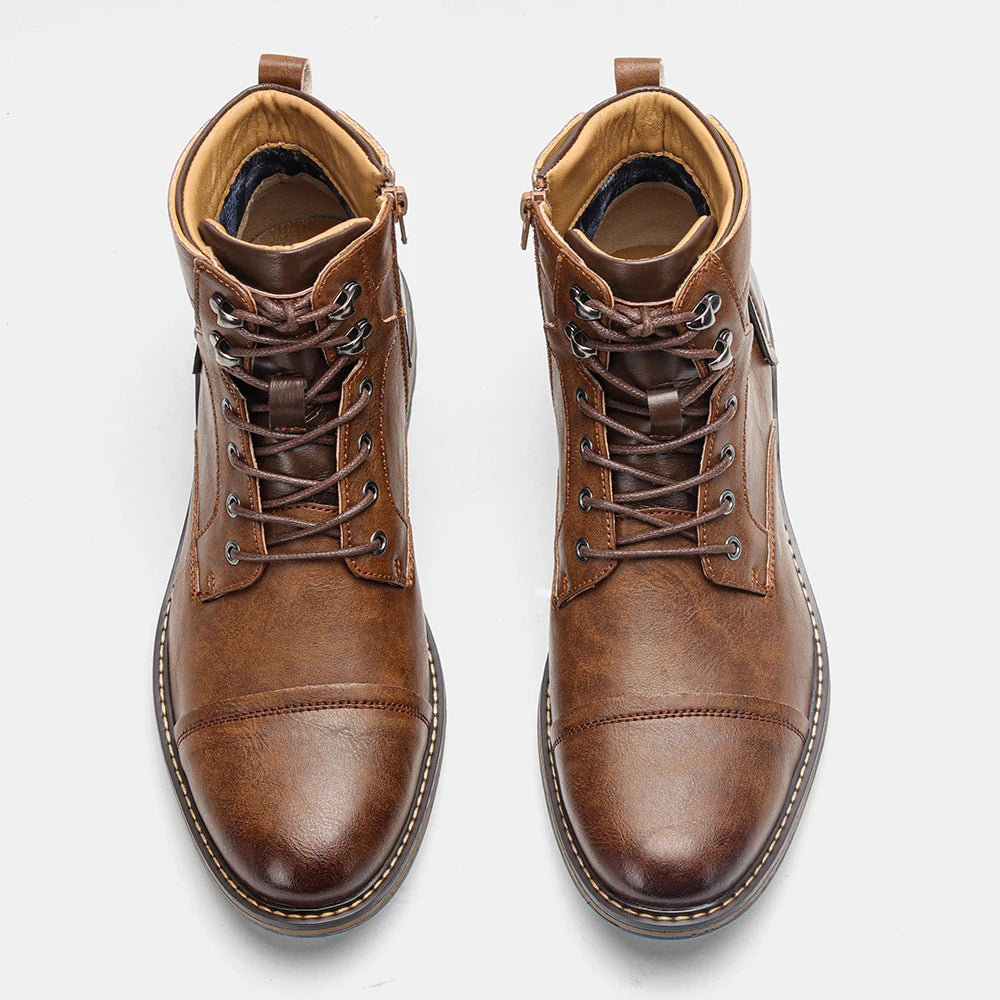 Harold | Premium leather Oxford boots