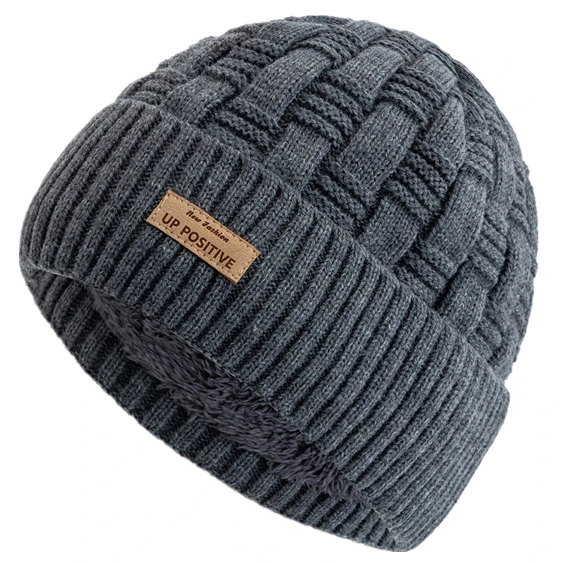 Edward | Woven knit beanie (Gray)