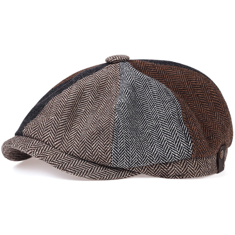 Harold | Herringbone wool cap