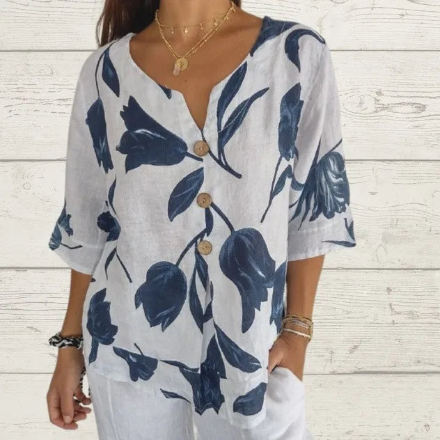 Zoey | Elegant blouse with floral pattern