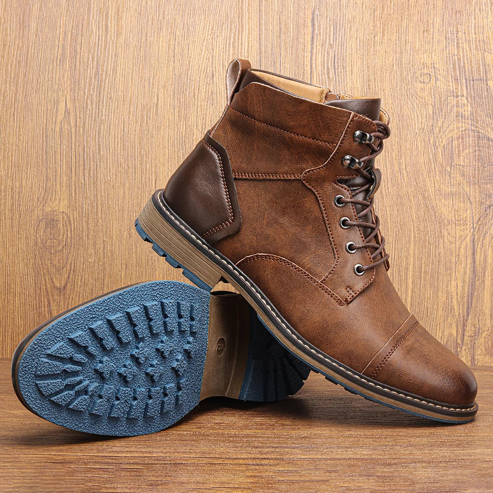 Harold | Premium leather Oxford boots