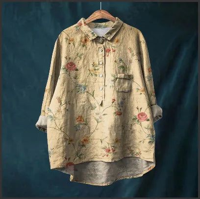 Vivian | Luxury shirt with roses