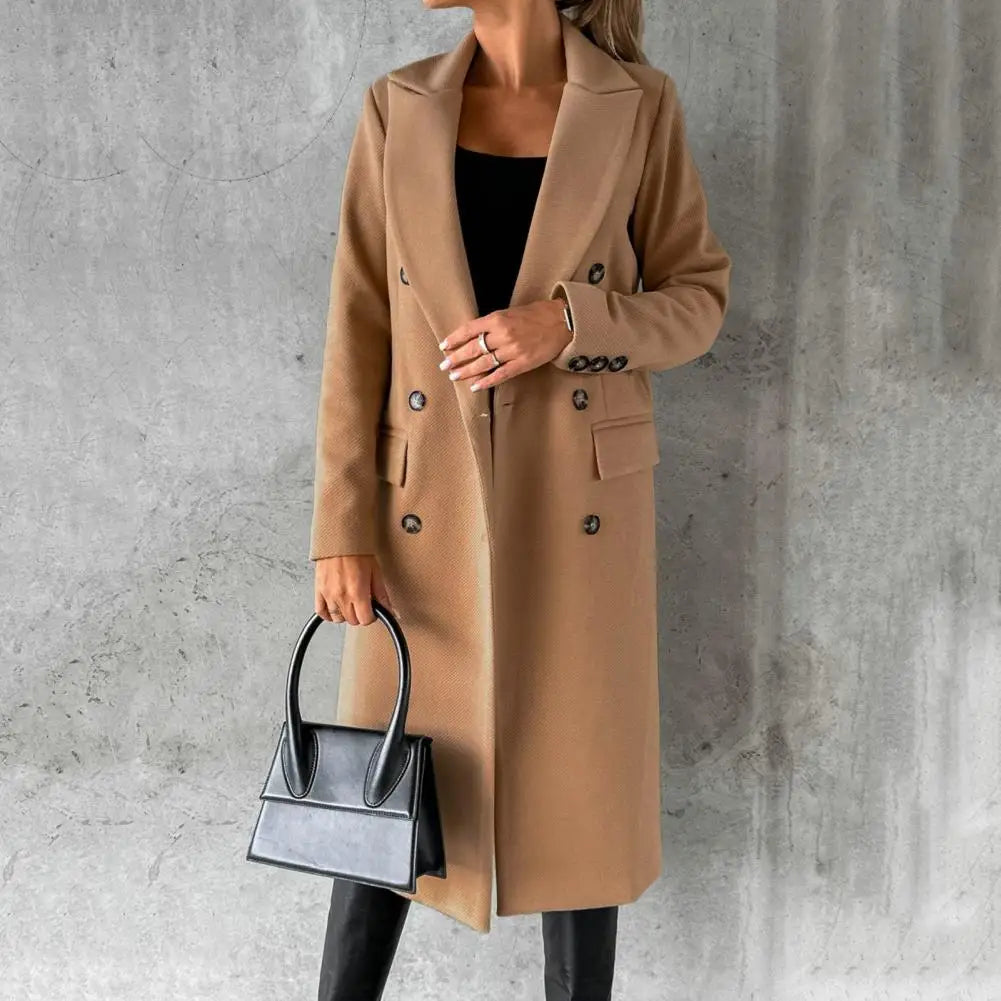 Lily | Elegant Long Coat with Buttons