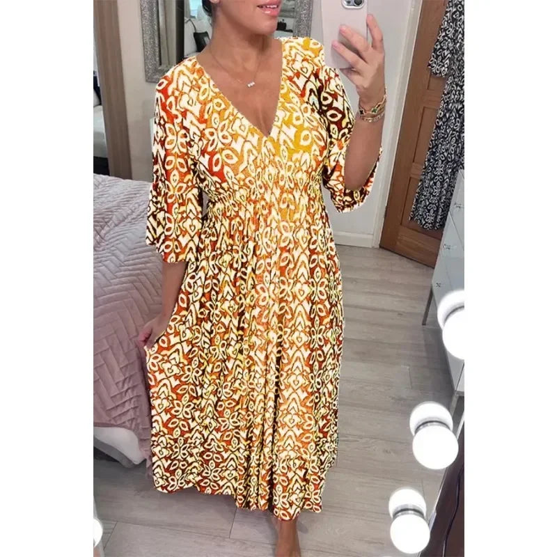 Harper | Dress with beautiful pattern