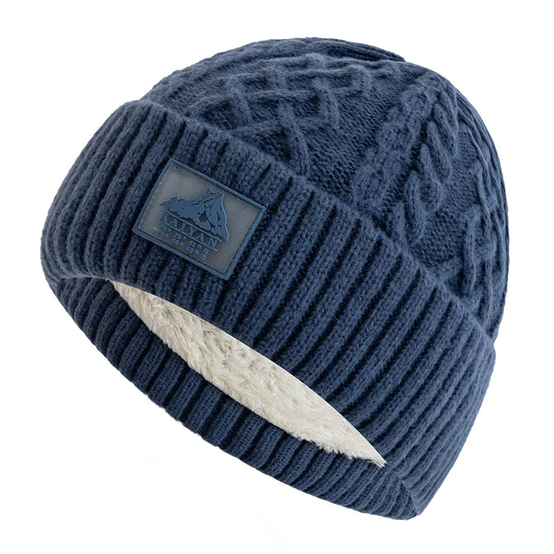 Nick | Alpine knit beanie (Blue)